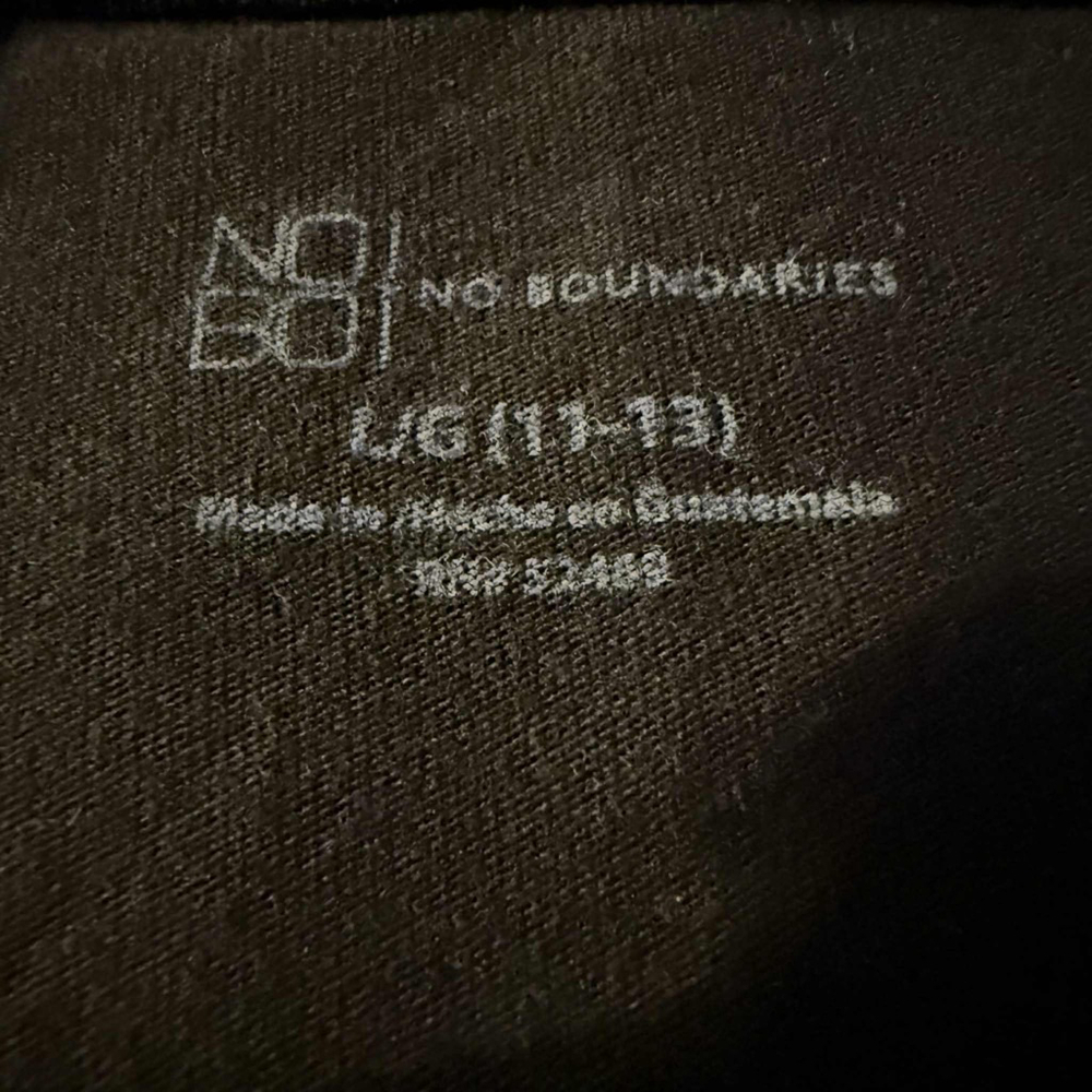 Juniors No Boundaries Short Sleeve Tee L Black - Picture 5 of 7